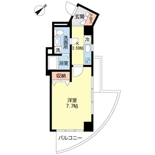 スペースアメニティ溝口【8階】の間取り