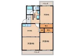 水町ビル【3階】の間取り