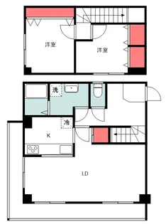 シティーハイム21の間取り