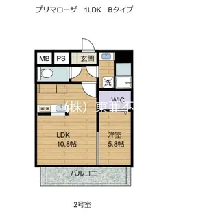 プリマローザ【5階】の間取り