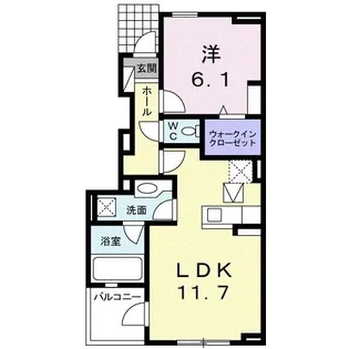 セラーレ【1階】の間取り