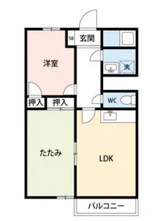ケイエムコート庄内【1階】の間取り