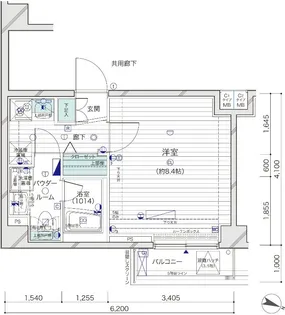 メインステージ上野毛II【5階】の間取り