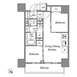 コスモグラシア板橋区役所前【5階】の間取り