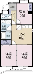 ソシエ221【4階】の間取り