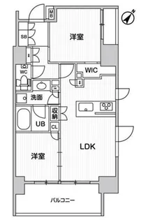 ディームス大井町【5階】の間取り