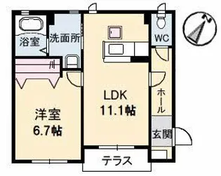 SOLARE【1階】の間取り