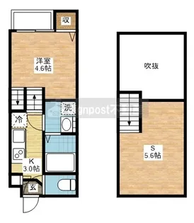 長崎県長崎市扇町【アパート】の間取り
