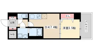 レオンコンフォート新大阪ウインズ【3階】の間取り