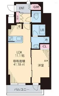 K CREST【7階】の間取り