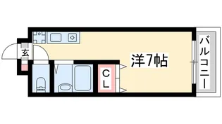 プレリュード江坂【1階】の間取り