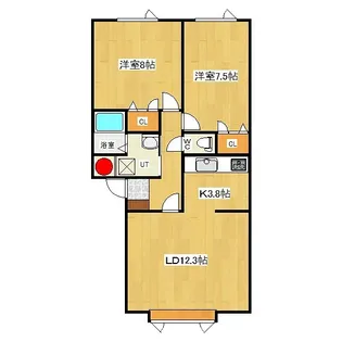 チロルV【1階】の間取り