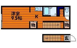 レアル南方II【2階】の間取り