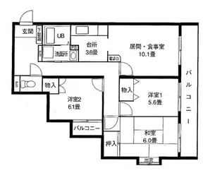 アビオン多摩川【1階】の間取り