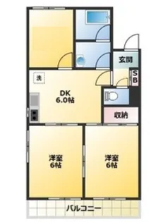 クレイドル新和【2階】の間取り