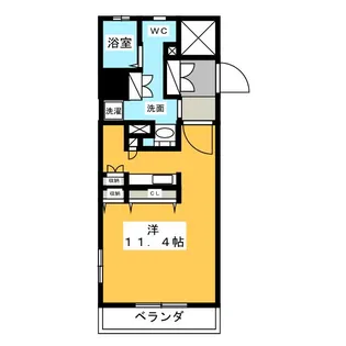 N.S.ZEAL大曽根【14階】の間取り