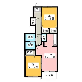 HAPPY DREAM 長泉C【1階】の間取り