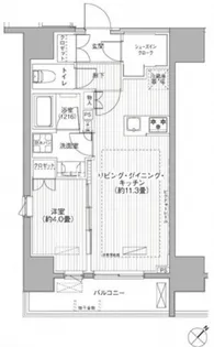 サンウッド東日本橋フラッツ【4階】の間取り