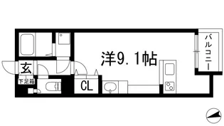 ミランダルシェリア2【1階】の間取り