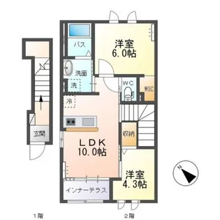 エトワール【2階】の間取り