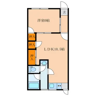 ヴィレッタ草江【1階】の間取り