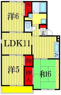 ニュー・トリヴァンベールユアサ【2階】の間取り