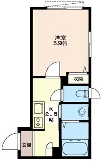 サンテラス代々木【1階】の間取り