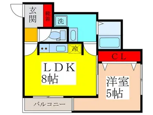 ノイヴェル吉田【3階】の間取り