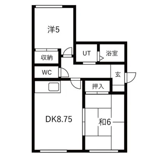 オーシャン・ハウス【2階】の間取り