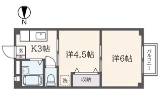 サニーホームズ浜田山【1階】の間取り
