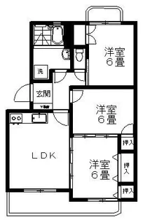 エスポワール【3階】の間取り