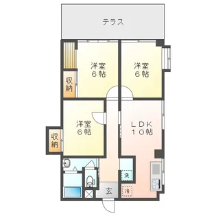 界町ハイツ【1階】の間取り