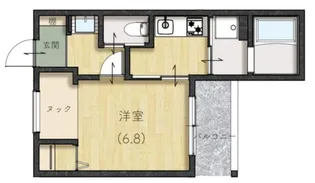 エクセレントヴェール塩冶【1階】の間取り