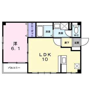 グランデージュ B【2階】の間取り