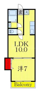 ウインベル巣鴨【1階】の間取り
