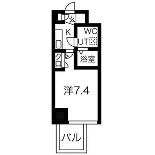 ミュプレ北浜EAST【10階】の間取り