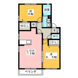south wind【2階】の間取り