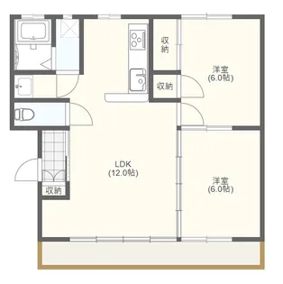 エルフォート ルミナスI【1階】の間取り
