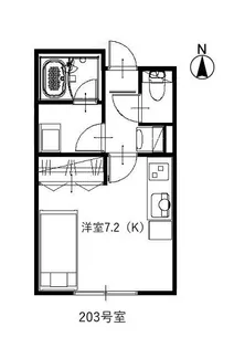 プティ・グラン明道【2階】の間取り