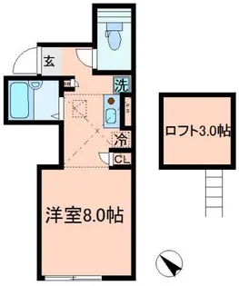 フェリオ平井パークサイド【1階】の間取り