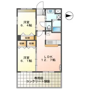 BREEZE HILL 千【1階】の間取り