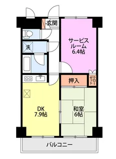 ダイアパレス新大前【2階】の間取り