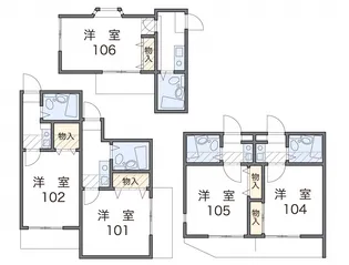 ■別府2【2階】の間取り