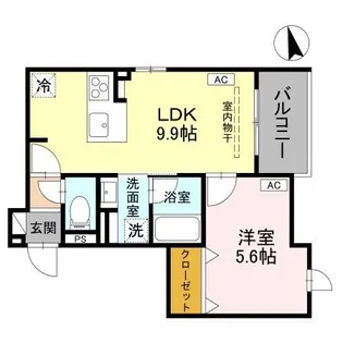 D-Grande桃井町【3階】の間取り