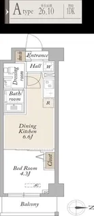 KDXレジデンス梅島【6階】の間取り