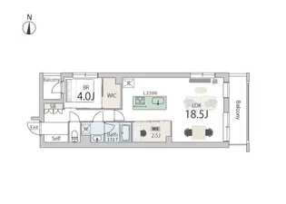 GranDuo奥沢【2階】の間取り
