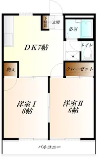 クリスタルパレス WiFi対応【2階】の間取り