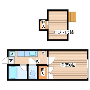 アーバンシティ長命ヶ丘【1階】の間取り