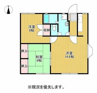 ユートスハイツ【2階】の間取り