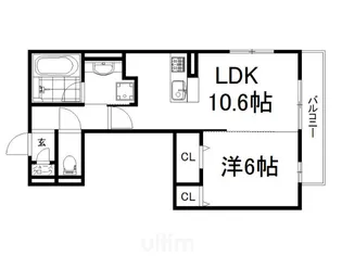 シェモワ A棟【1階】の間取り